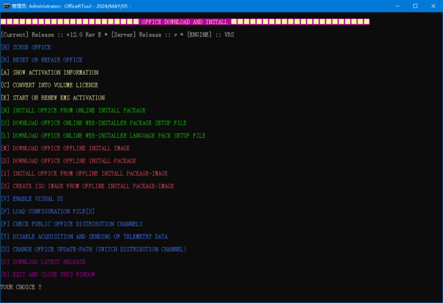 图片[1]-Office(R)Tool 安装激活修复Office的脚本程序 v14.00 绿色版-五九软件库