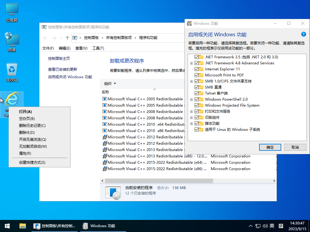 图片[3]-小修 Windows 10 Pro 22H2 19045.5552 深度精简版 二合一[1.36G]-五九软件库