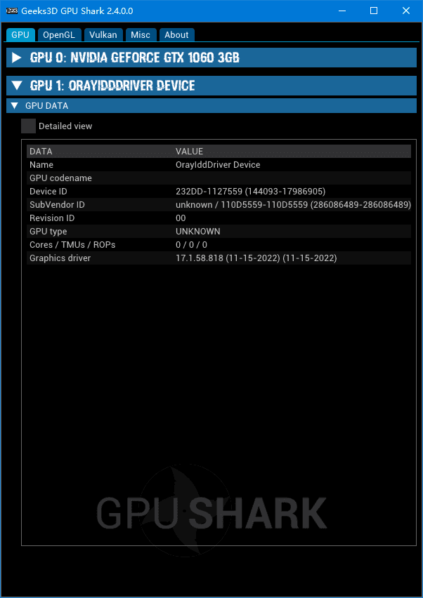 图片[1]-GPU Shark II(显卡GPU监视工具) v2.8.0.0 / 0.33.1 绿色版-五九软件库