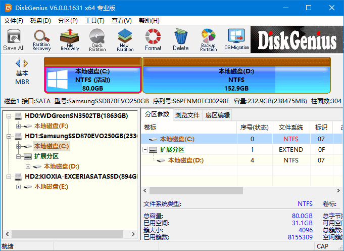 图片[1]-DiskGenius Professional 6.0.0.1631 Crack 汉化绿色版v5-五九软件库