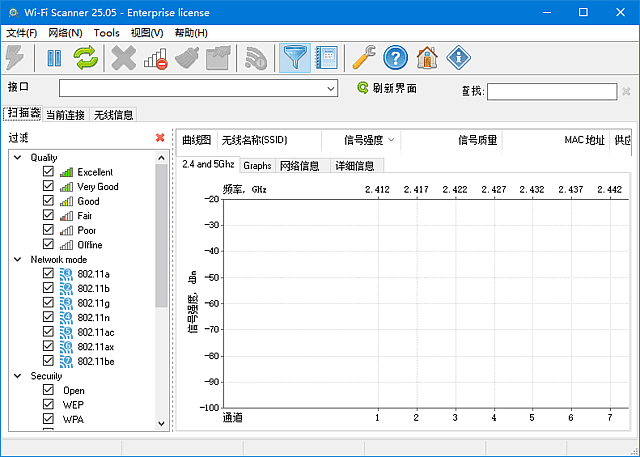 图片[1]-Wi-Fi Scanner(扫描分析无线网络) v25.05 多语便携版-五九软件库