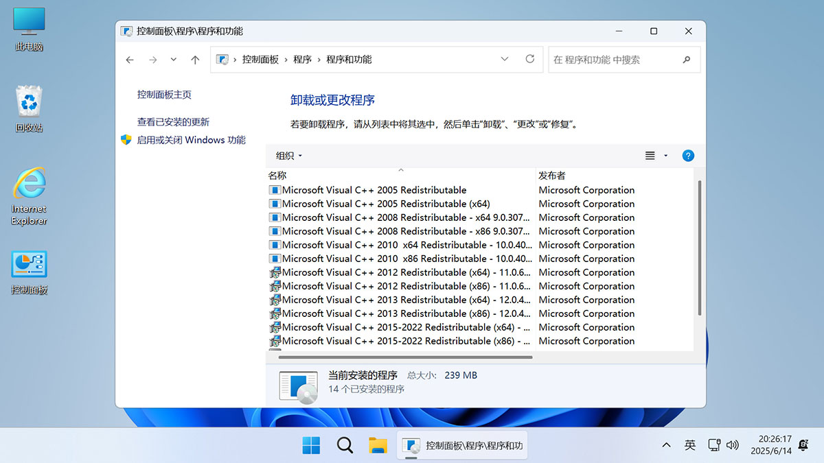 图片[14]-【不忘初心】Windows11 24H2（26100.4349）X64 纯净[深度精简版][1.51G](2025.6.17) 集成运行库、修复DirectX-五九软件库
